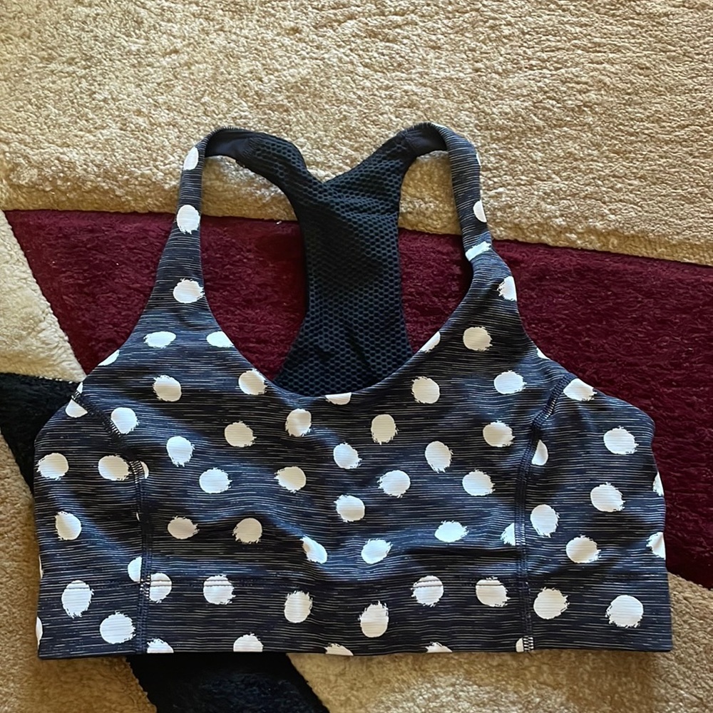 Outdoor Voices polka dot sports bra